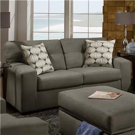 Two Person Loveseat with Soft Urban Style